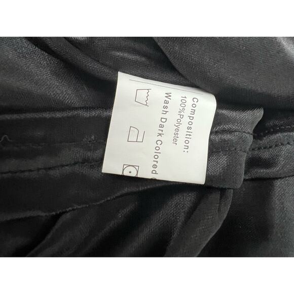 Rosegal Butterfly Black & White Cold Shoulder Hi-Low Length Dress Shirt Sz 2X - Picture 8 of 11